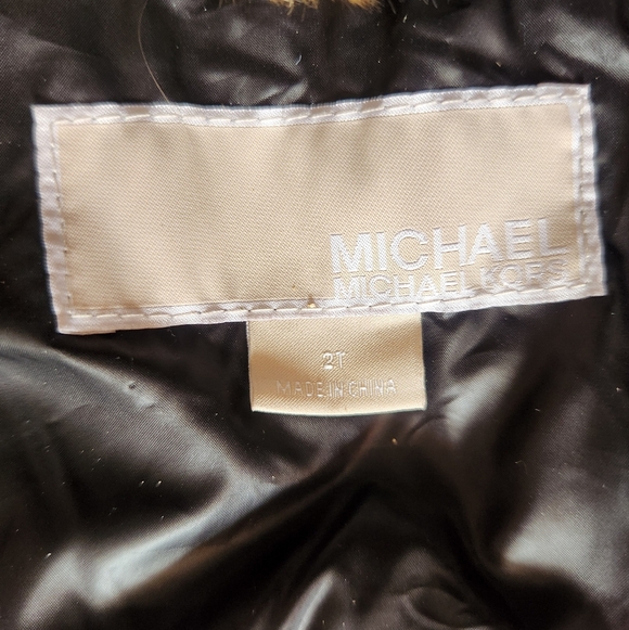 MICHAEL KORS Kids Puffer Jacket Size 2T Black Quilted Designer Winter Outdoor - Picture 2 of 12